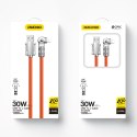 Mocny kabel kątowy do iPhone USB-A - Lightning 30W 1m rotacja 180 pomarańczowy