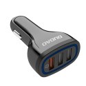 Ładowarka samochodowa 3x USB Quick Charge 3.0 QC3.0 2.4A 18W biały