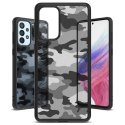 Etui pokrowiec z żelową ramką Galaxy A73 Fusion Matte czarny