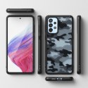 Etui pokrowiec z żelową ramką Galaxy A73 Fusion Matte czarny