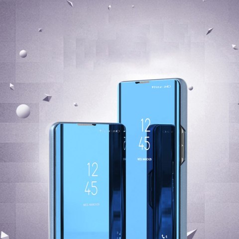 Błyszczące etui z klapką do Xiaomi Redmi Note 12 Pro / Poco X5 Pro 5G Clear View Case czarny