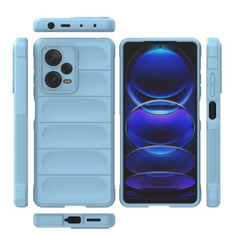 Etui elastyczny pokrowiec do Xiaomi Redmi Note 12 Pro+ Magic Shield Case jasnoniebieski