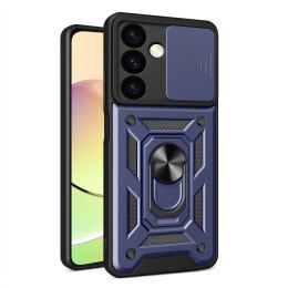 Etui z osłoną na aparat do Samsung Galaxy S24+ Hybrid Armor Camshield niebieskie