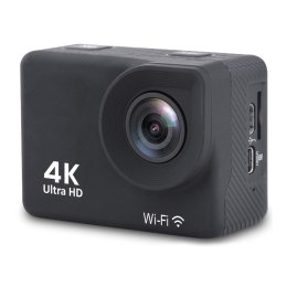 Kamera sportowa 4K Full HD Wi-Fi 16Mpx wodoodporna szerokokątna + akcesoria czarna