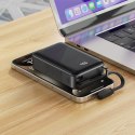 Powerbank 20000mAh M4 PD 67W z wbudowanym kablem USB-C czarny