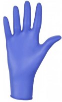 Rękawice Nitrylowe 100 sztuk / Niebieskie / Nitrylex Basic Dark Blue (M 7-8)