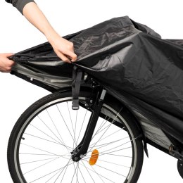 Wodoodporny pokrowiec na rower z otworem na blokadę koła rozmiar M - czarny