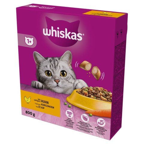 WHISKAS Sucha Karma dla kota Kurczak 800g x5