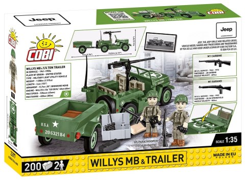 Klocki Willys MB & Trailer