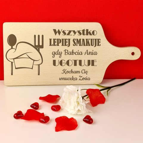 Deska Wszystko smakuje lepiej gdy babcia ugotuje