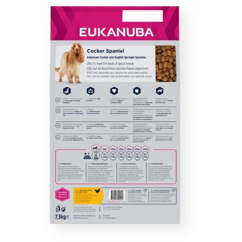 EUKANUBA Breed Specific Cocker Spaniel Adult - sucha karma dla psa - 7,5 kg