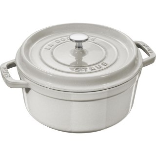 Garnek żeliwny okrągły Staub - 3.8 ltr, Biała trufla