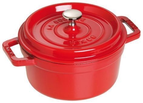 Garnek żeliwny okrągły Staub - Czerwony, 1.7 ltr