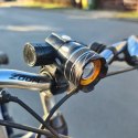 Lampka rowerowa T6 USB + tylne światło 23681
