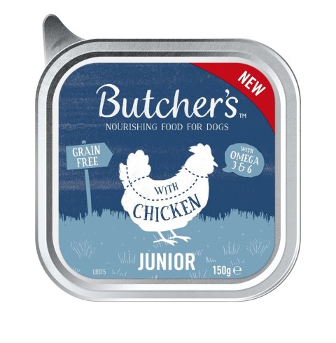 Butcher's Original Junior mix smaków karma dla szczeniąt pasztet 4 x 150g