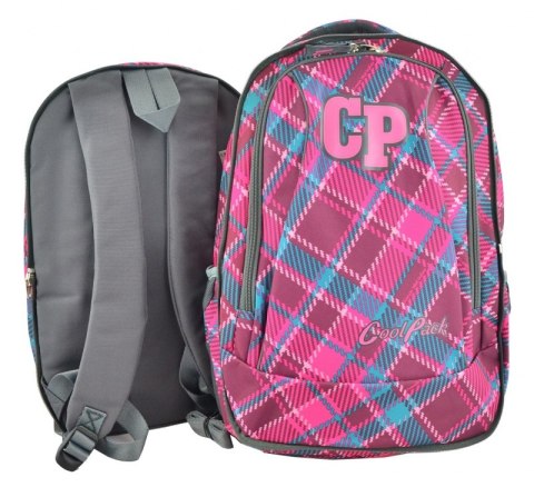 COOLPACK PLECAK MŁODZIEŻOWY 2W1 COMBO CRANBERRY CHECK