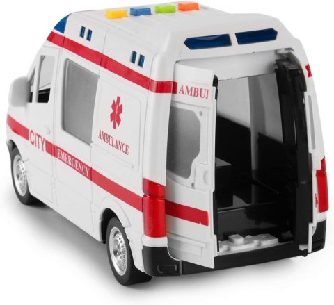 Autko AMBULANS światło dźwięk odgłosy otwierane drzwi