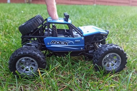 Autko Zdalnie Sterowane MONSTER TRUCK METAL LED RC blue #A1