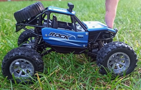 Autko Zdalnie Sterowane MONSTER TRUCK METAL LED RC blue #A1