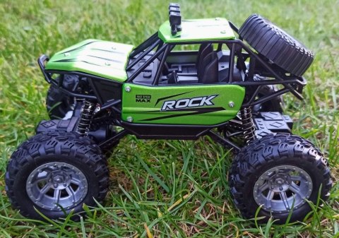 Autko Zdalnie Sterowane MONSTER TRUCK METAL LED RC green #A1