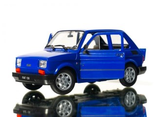 WELLY MALUCH FIAT 126P 1:21 SAMOCHÓD KOLEKCJONERSKI niebiesk