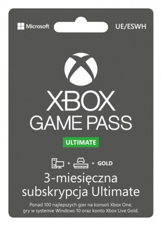 Subskrypcja ESD Game Pass Ultimate Retail 3M QHX-00006