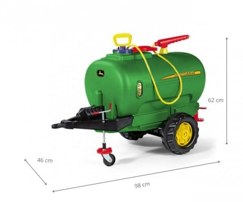 Rolly Toys 123025 Przyczepa cysterna z rozpylaczem John Deer jedna oś