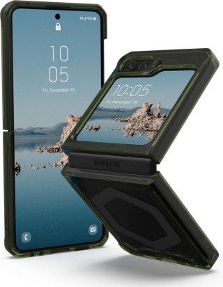 UAG Plyo Pro - obudowa ochronna do Samsung Galaxy Flip 5 z wbudowanym modułem magnetycznym (olive-space grey)