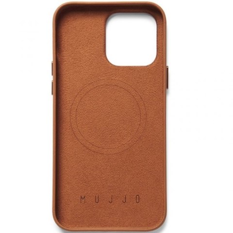 Mujjo Full Leather Case - etui skórzane do iPhone 14 Pro kompatybilne z MagSafe (tan)