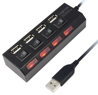 Hub USB LOGILINK HUB USB 2.0 4-Porty z wyłącznikiem