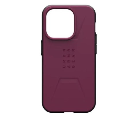 UAG Civilian Magsafe - obudowa ochronna do iPhone 15 Pro kompatybilna z MagSafe (bordeaux)