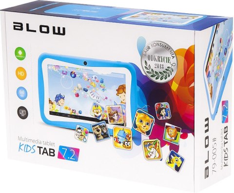 Tablet BLOW Kids TAB 7.2 Quad Niebieski + Etui (7"/Cortex A7/Android 4.4/Wi-Fi 802.11 b/g/n/Niebieski)