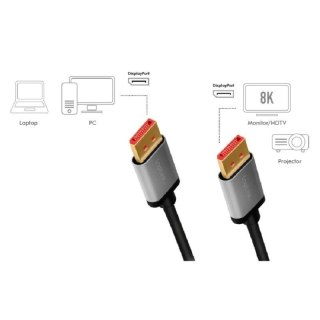 LOGILINK CDA0104 1m /s1x DisplayPort (wtyk) 1x DisplayPort (wtyk)