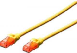 DIGITUS Cat6 U/UTP 1 m Żółty 1 Patchcord