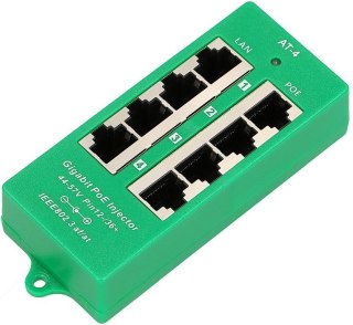 EXTRALINK ACTIVE POE INJECTOR 4 PORT GIGABIT 802.3AT/AF MODE A